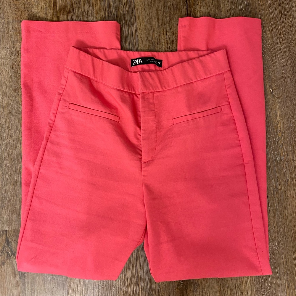 Zara Cropped Flare Dress Pants